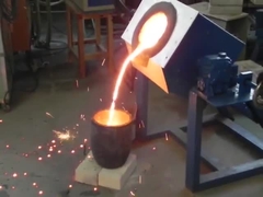 50/60HZ 70kg High Frequency Induction Smelting Furnace met 1 jaar gratis garantie