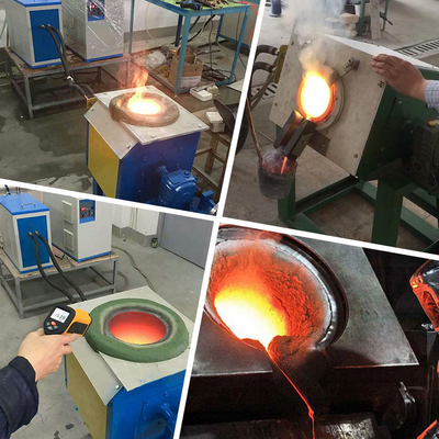 Inductiesmeltoven voor het smelten van goud, zilver en koper in een metallurgisch laboratorium