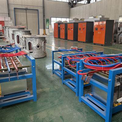 800 kW 1T inductie smeltoven voor ijzer-staal koper aluminium schroot