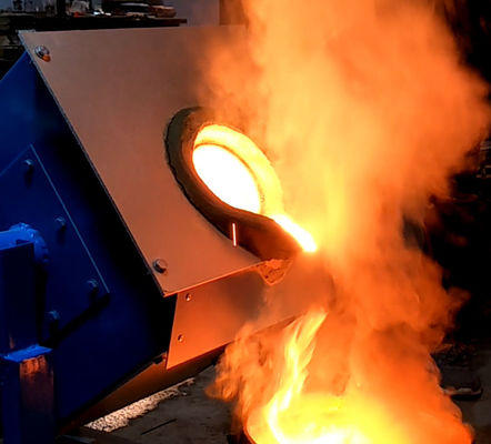 45kW Inductie Smeltoven voor IJzer Staal Koper Goud Zilver